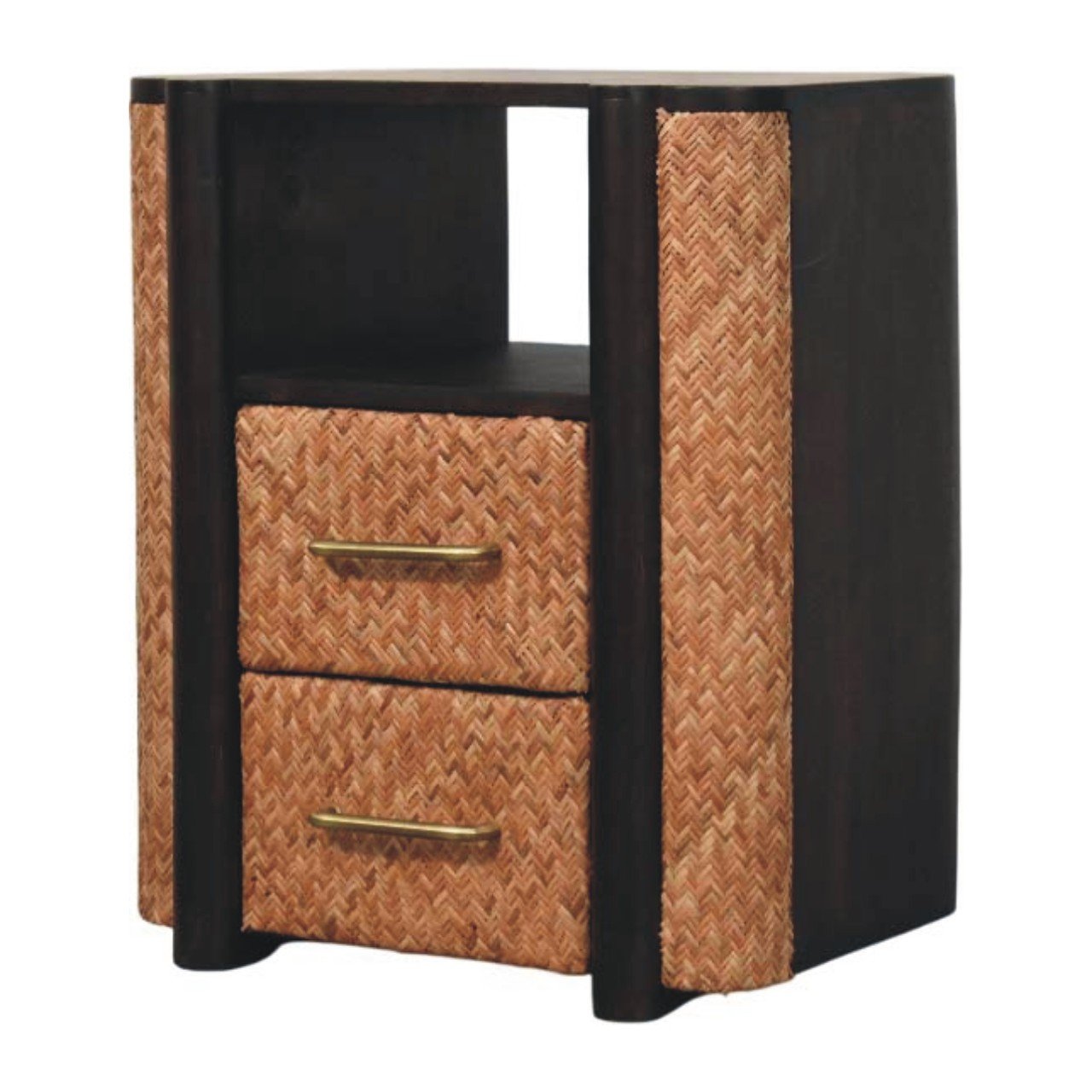 Szafka nocna z litego drewna mango – 50 cm — model IN4116 - Image 3