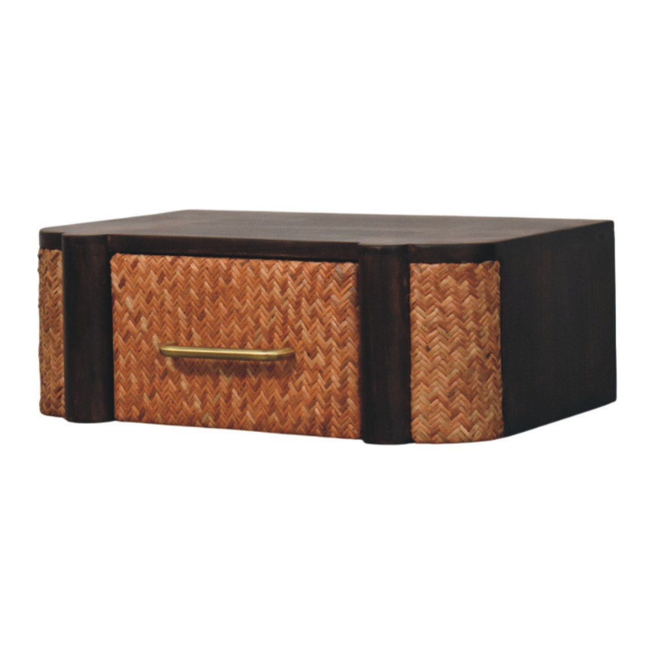 Szafka nocna z litego drewna mango – 50 cm — model IN4117