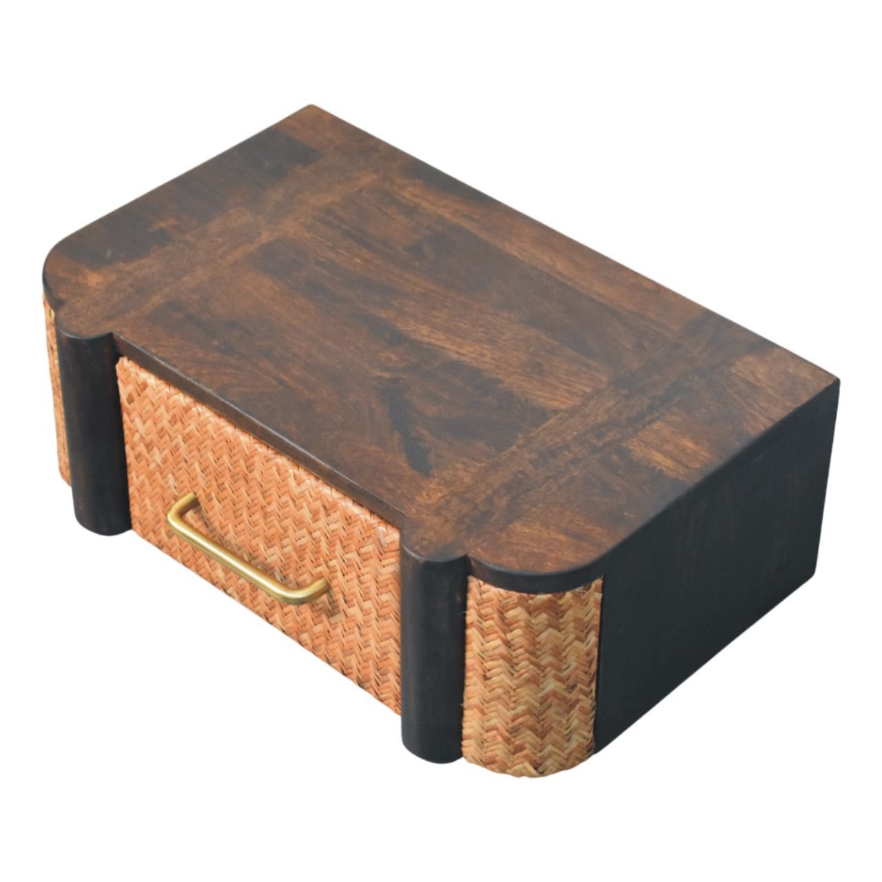 Szafka nocna z litego drewna mango – 50 cm — model IN4117 - Image 5