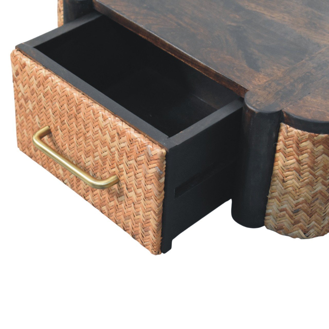 Szafka nocna z litego drewna mango – 50 cm — model IN4117 - Image 6