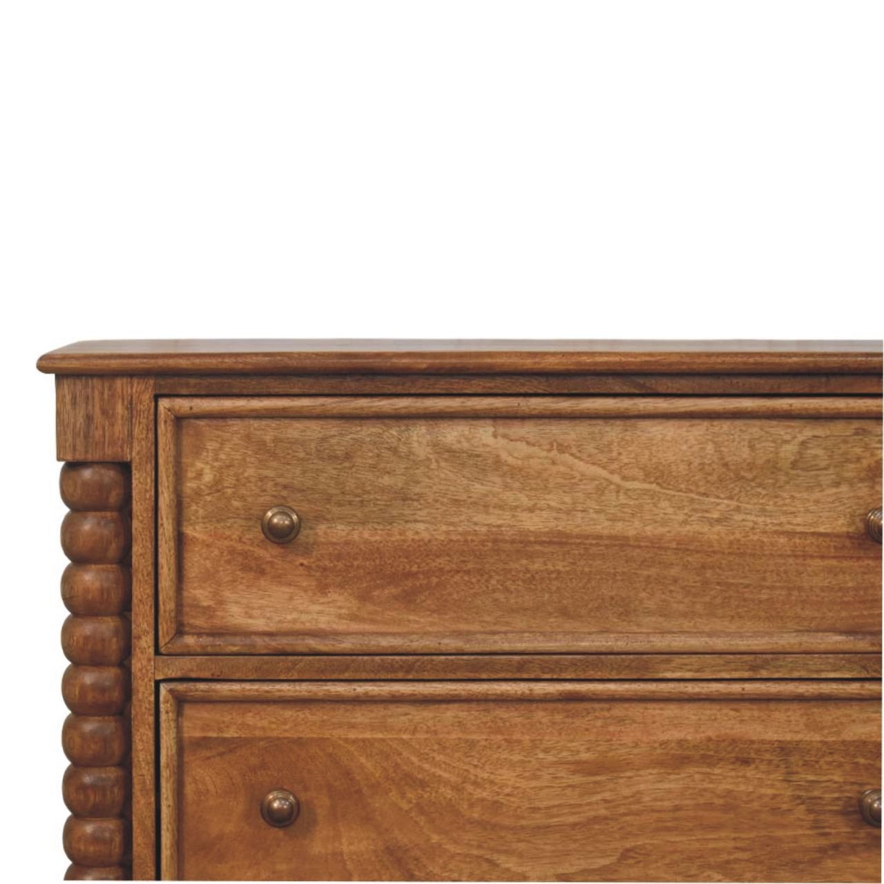 Komoda z litego drewna mango – naturalna, 80 cm — model IN4118 - obrazek 3