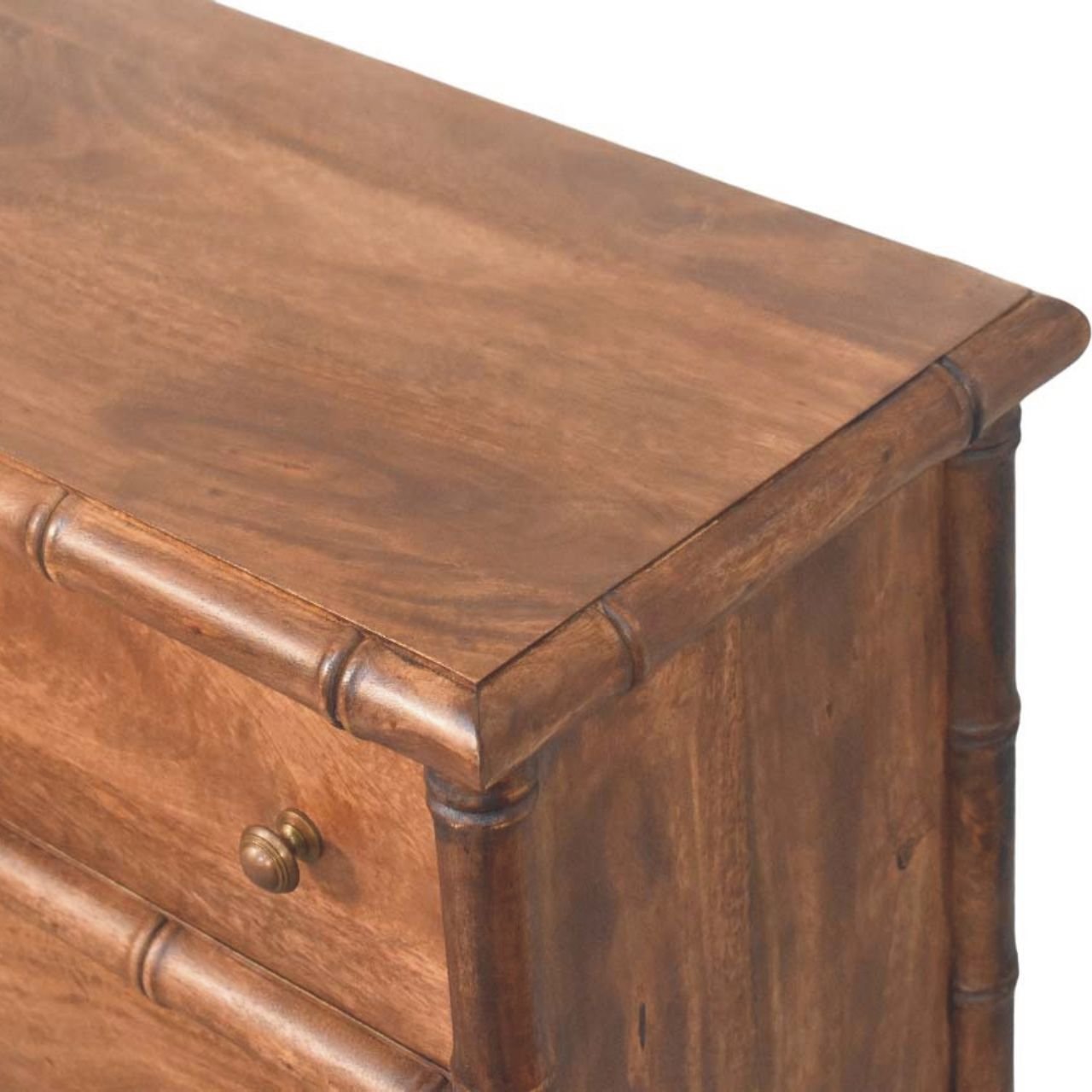 Komoda z litego drewna mango – naturalna, 75 cm — model IN4121 - obrazek 4