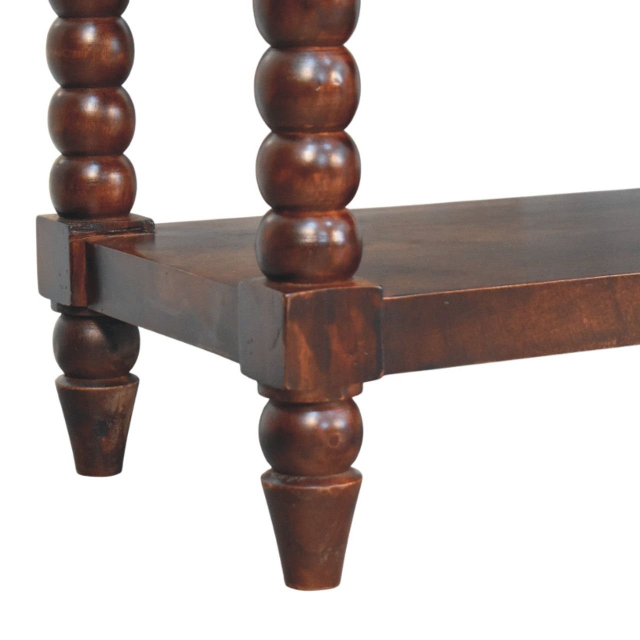 Ławka z litego drewna mango – 90 cm — model IN4128 - Image 6
