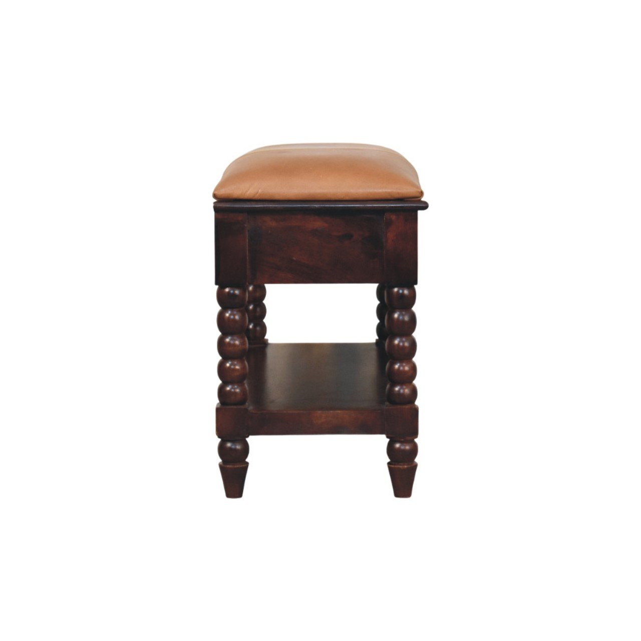 Ławka z litego drewna mango – 90 cm — model IN4128 - Image 7