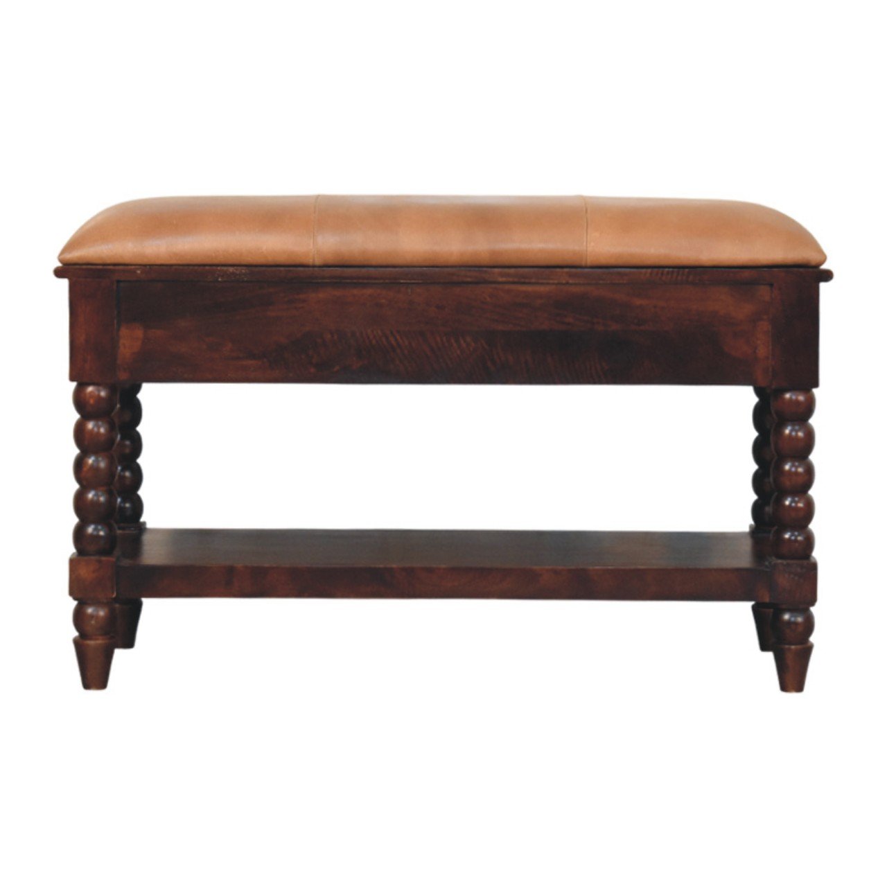Ławka z litego drewna mango – 90 cm — model IN4128 - Image 8