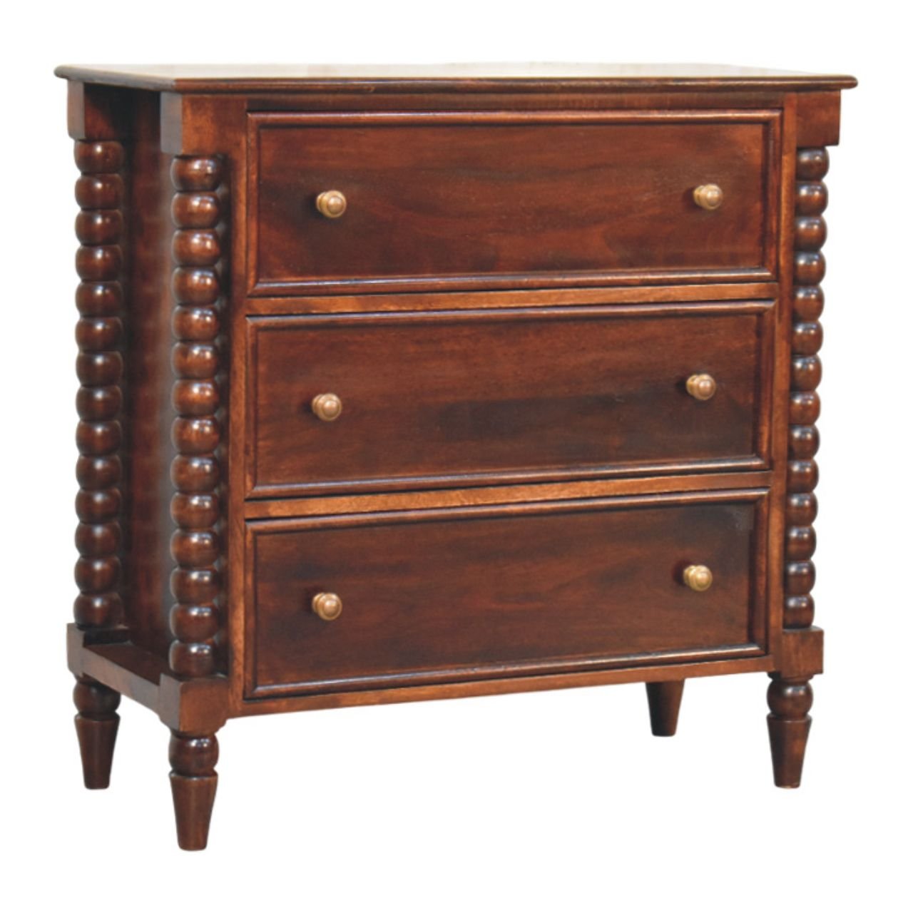 Komoda z litego drewna mango – naturalna, 80 cm — model IN4129 - Image 2