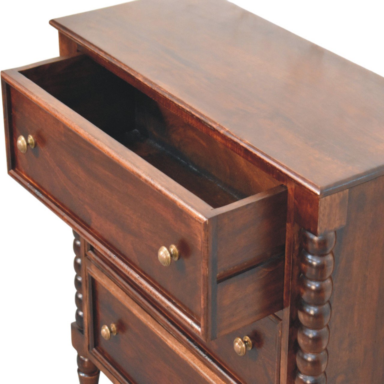 Komoda z litego drewna mango – naturalna, 80 cm — model IN4129 - Image 5