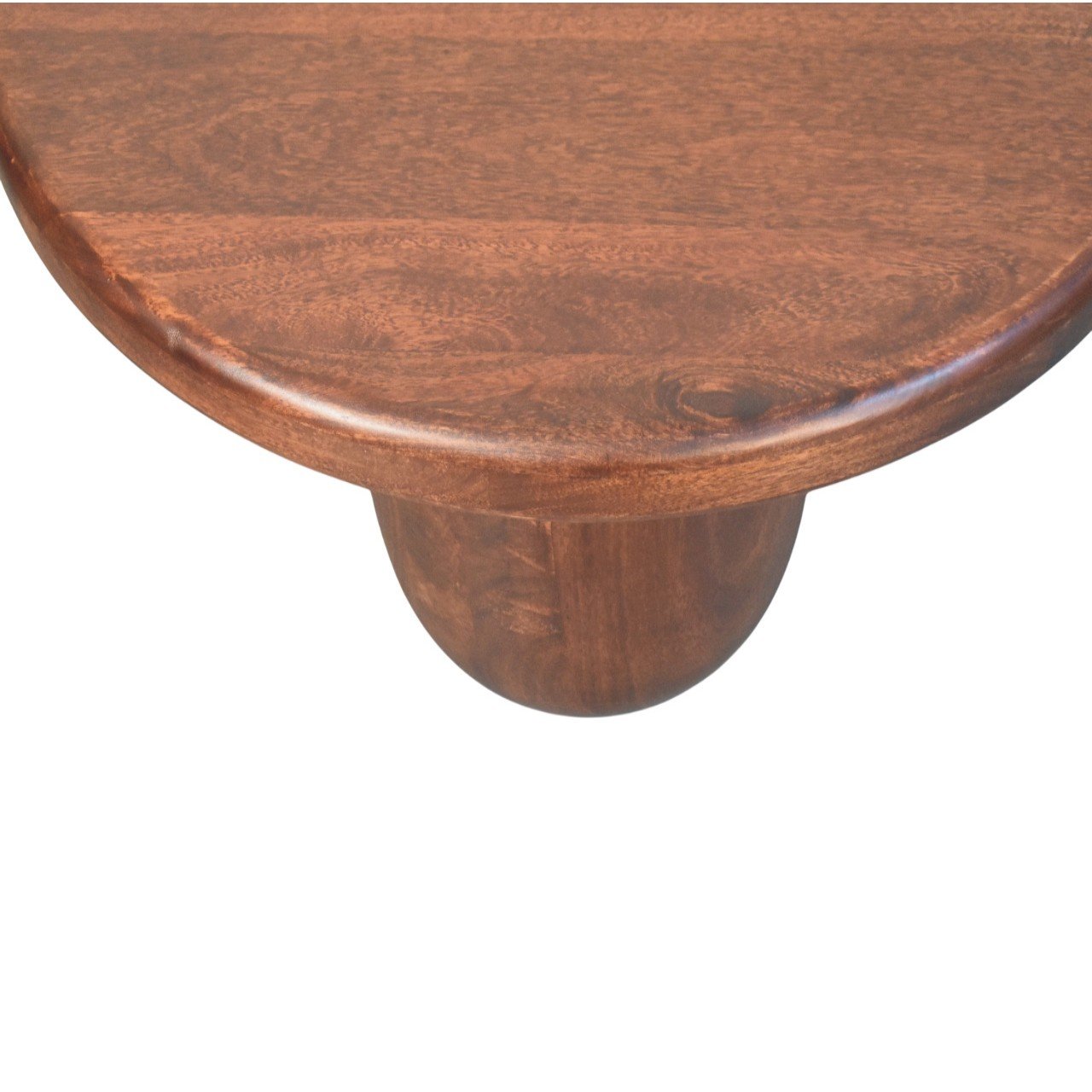 Stolik kawowy z litego drewna mango – 80 cm — model IN4131 - obrazek 4