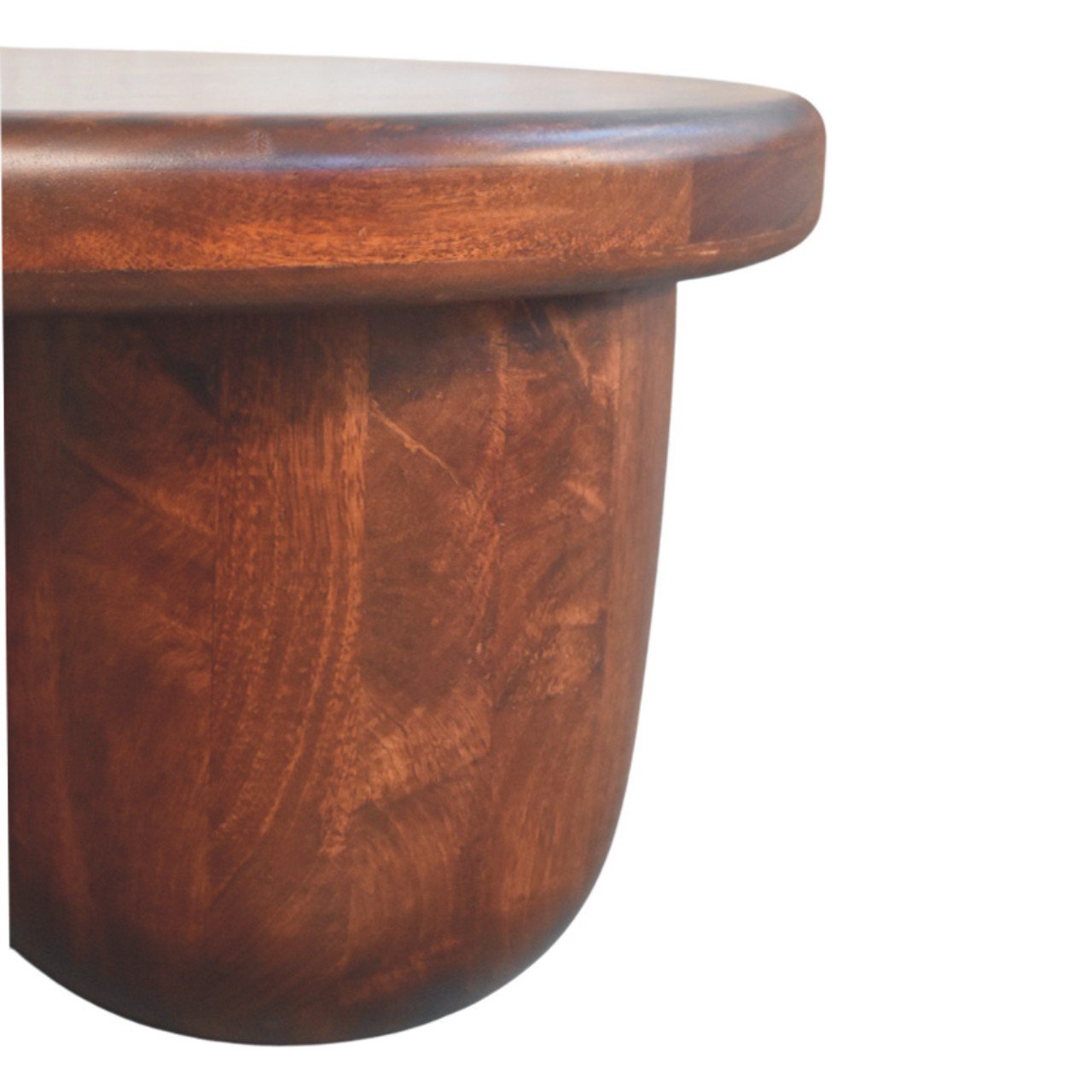 Stolik kawowy z litego drewna mango – 80 cm — model IN4131 - obrazek 7