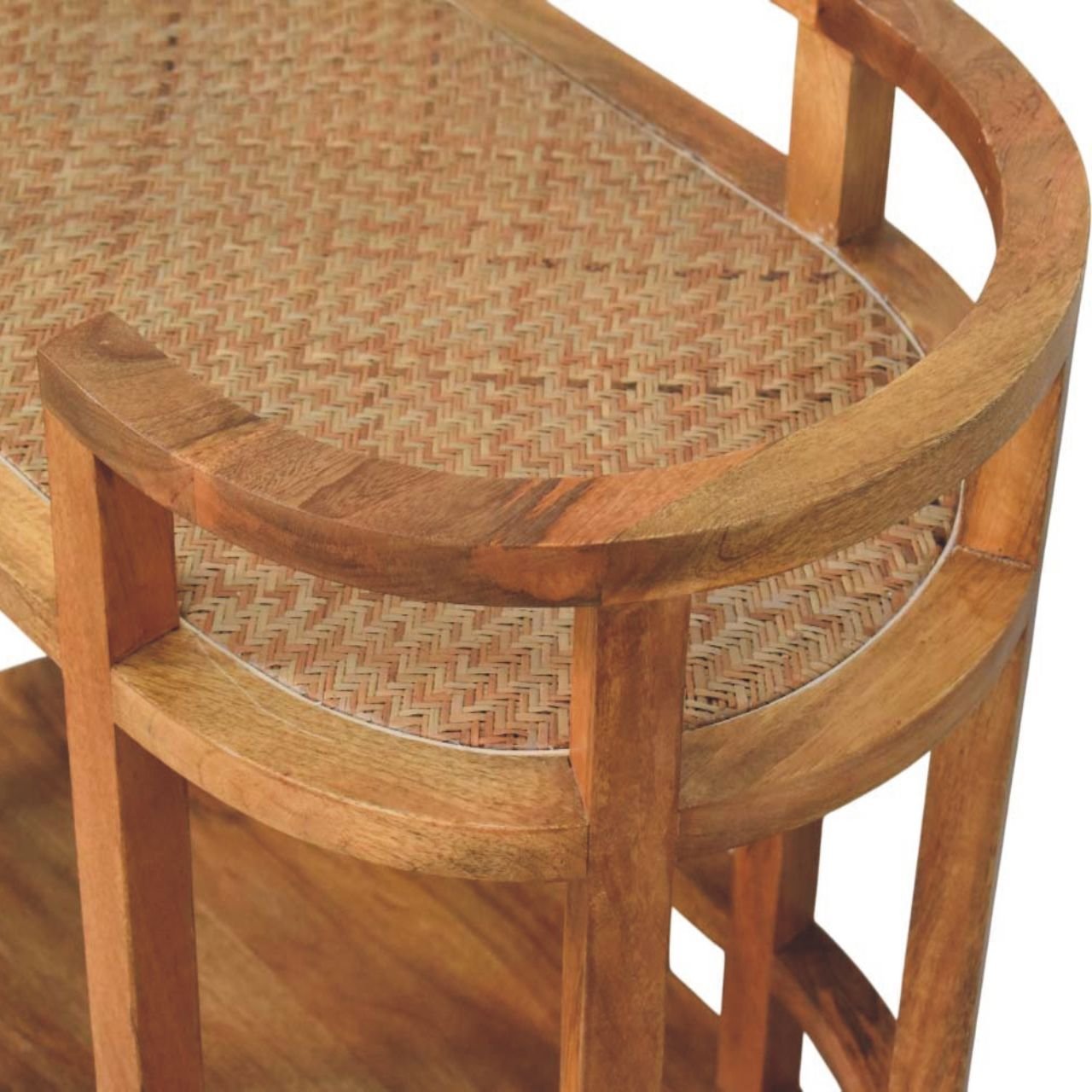 Stolik kawowy Artisan IN4132 – lite drewno mango, wykończenie naturalne - obrazek 5