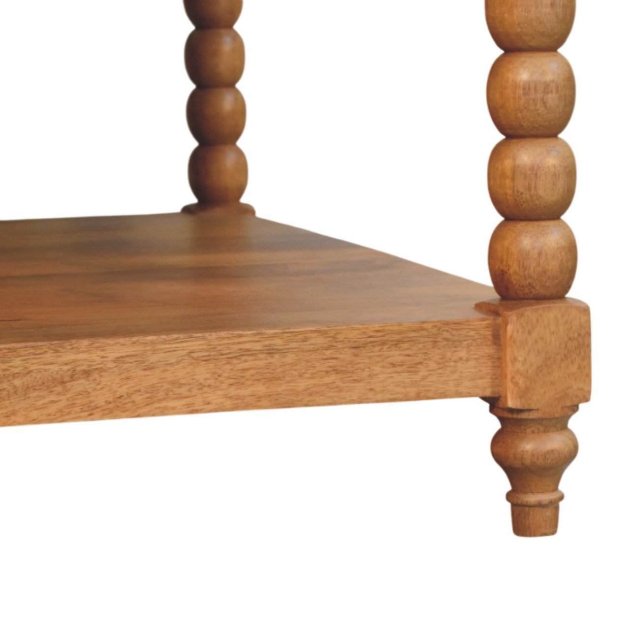 Stolik kawowy z litego drewna mango – naturalny, 80 cm — model IN4134 - Image 5
