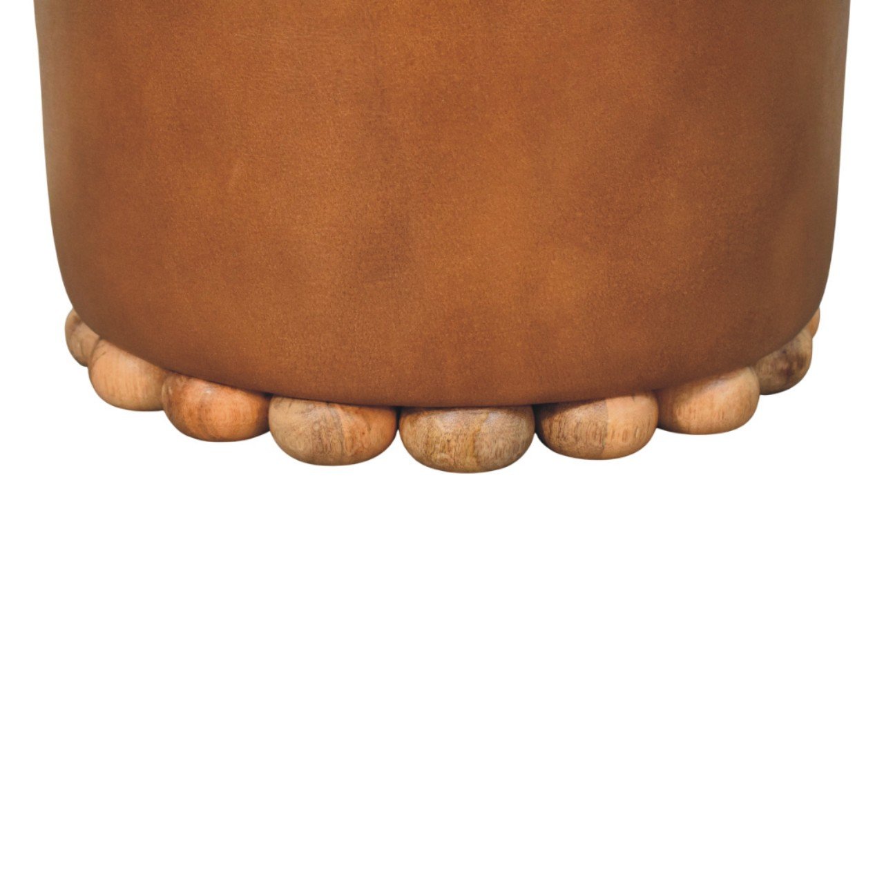 Pufa z drewna o dębowym charakterze – dębowa, 35 cm - Image 6