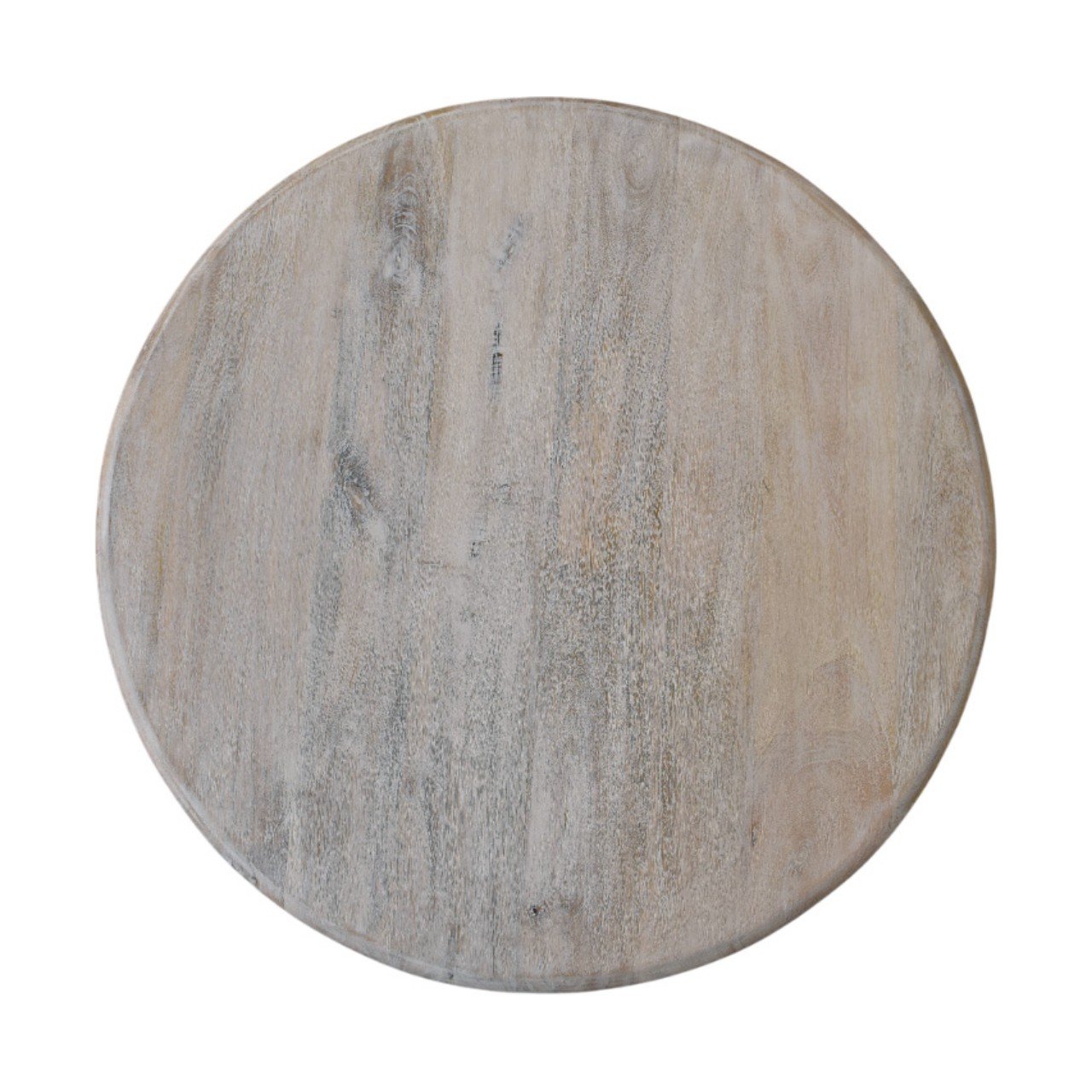 Stolik kawowy z litego drewna mango – naturalny, 80 cm — model IN4190 - obrazek 6