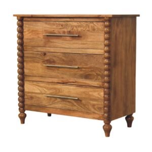 Komoda z litego drewna mango – 90 cm