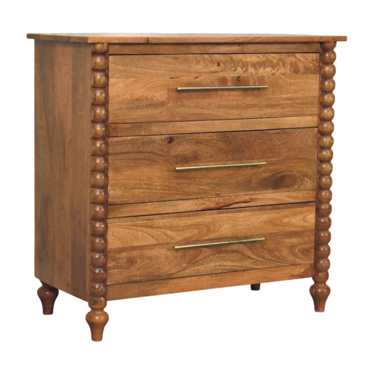Komoda z litego drewna mango – 90 cm - obrazek 2
