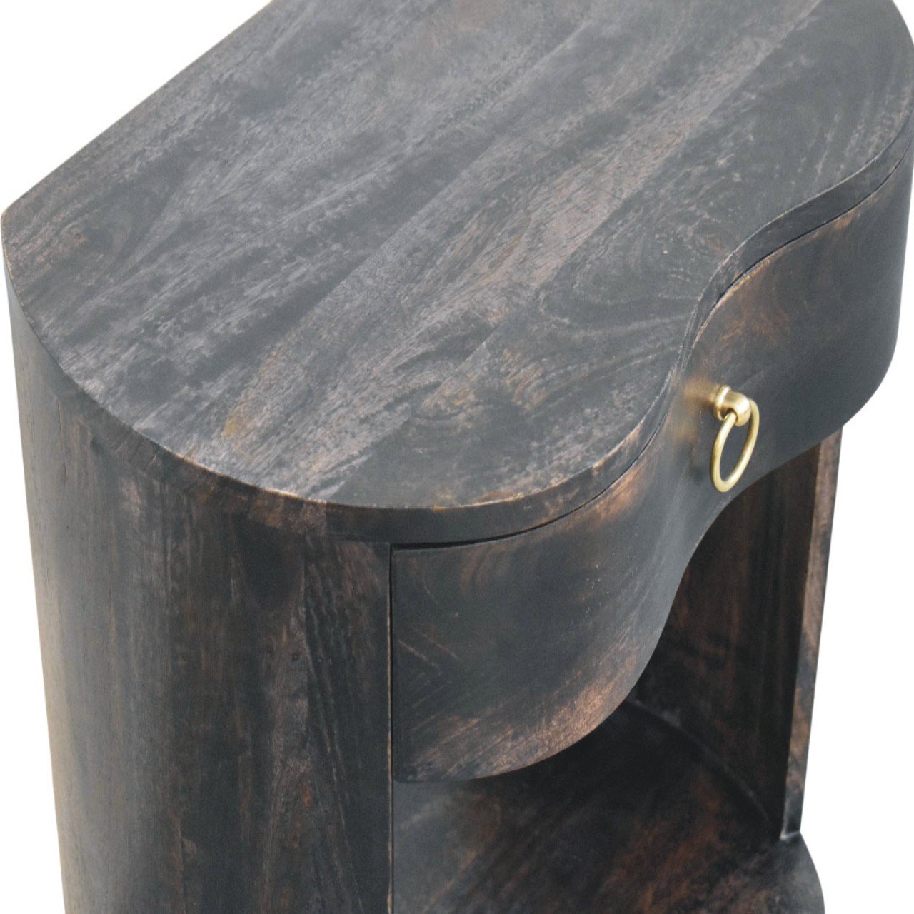 Szafka nocna z litego drewna mango – 55 cm — model IN4205 - Image 4