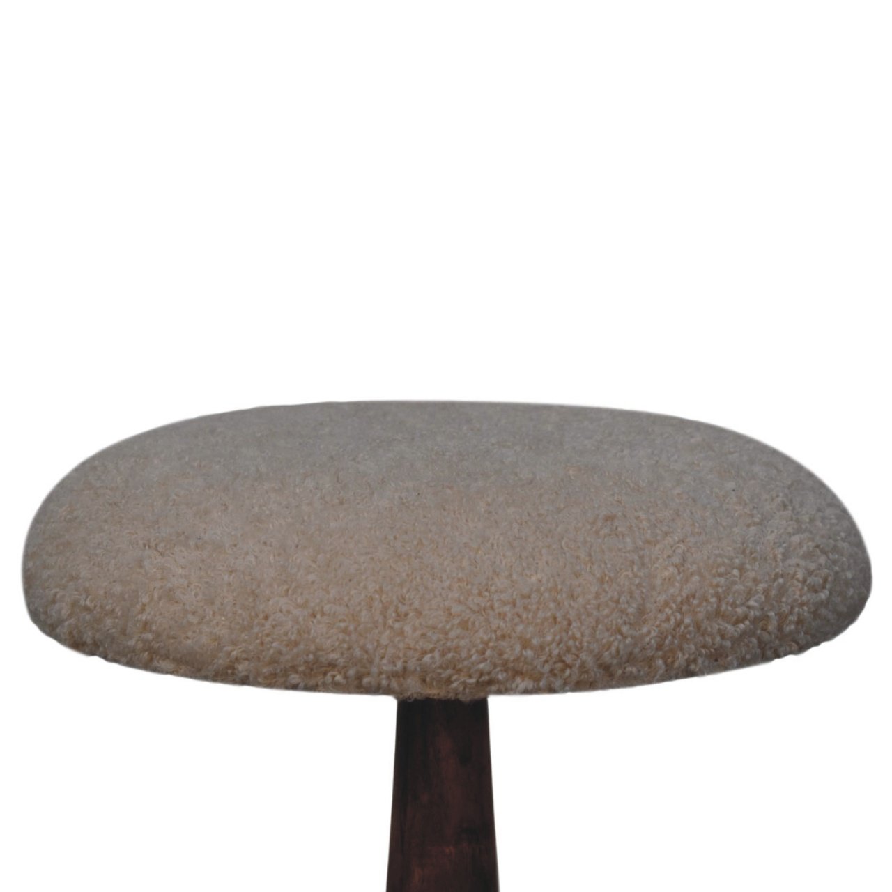 Pufa z litego drewna mango – 40 cm — model IN4209 - Image 3