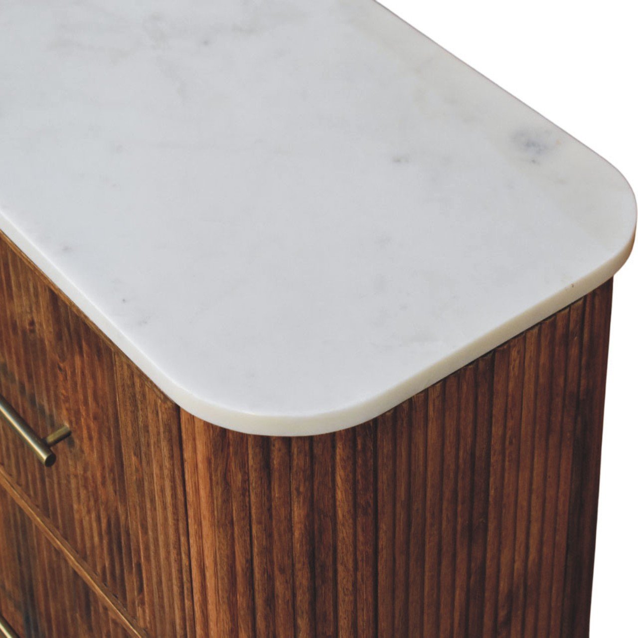 Komoda z litego drewna mango – jasna, 74 cm - obrazek 4