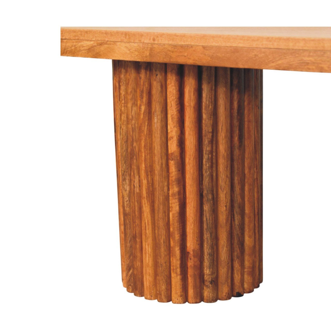 Ławka z litego drewna mango – naturalna, 110 cm — model IN4218 - Image 8