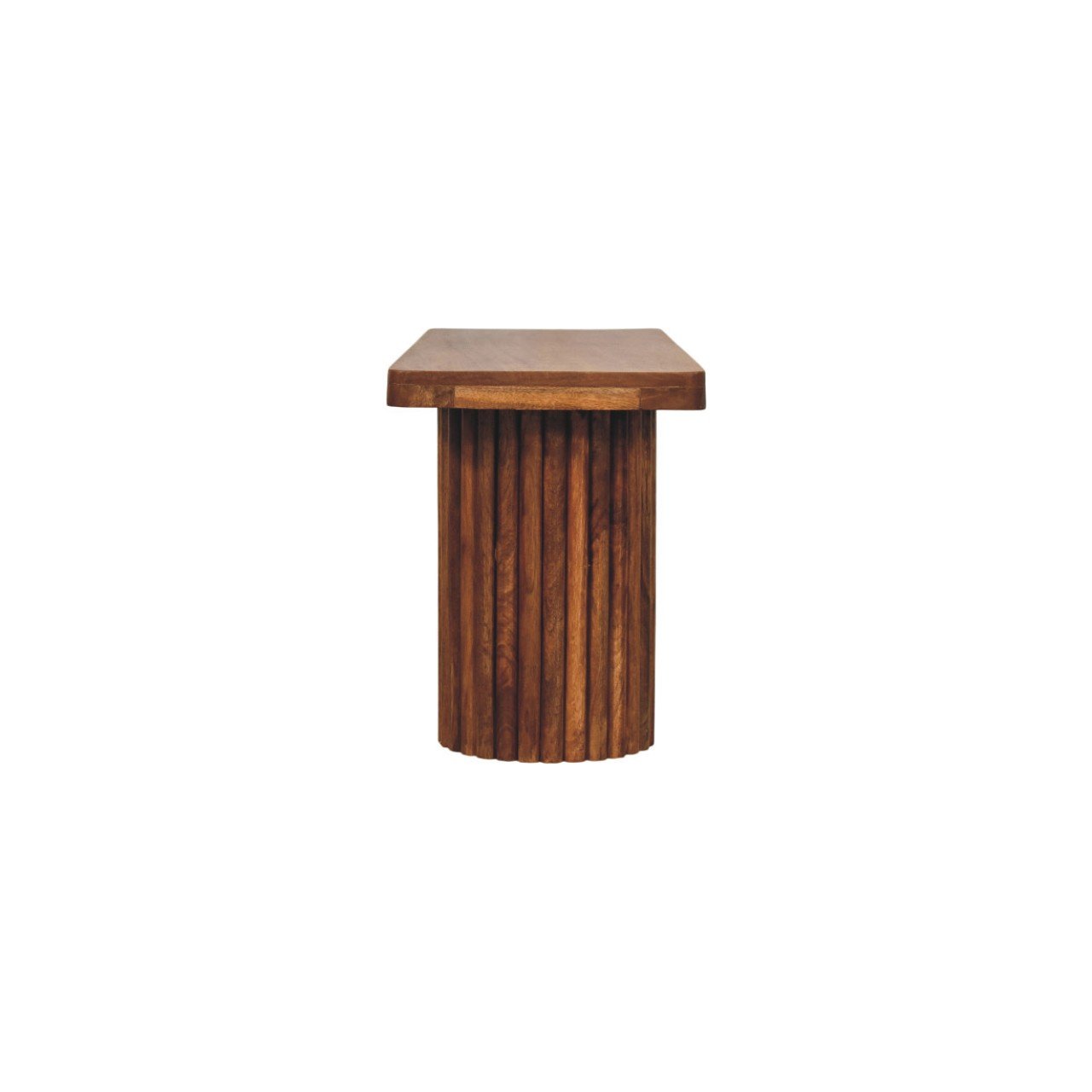 Ławka z litego drewna mango – naturalna, 110 cm — model IN4218 - Image 7