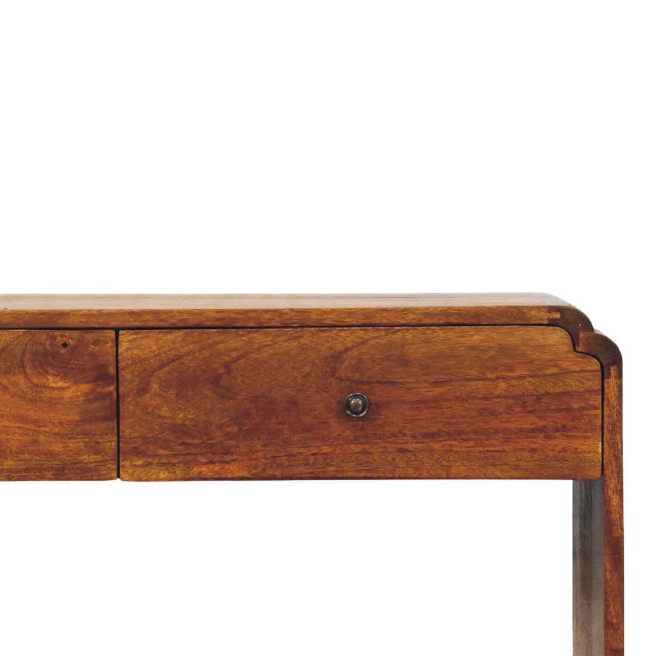 Stół z litego drewna mango – kasztanowy, 90 cm — model IN4219 - Image 3