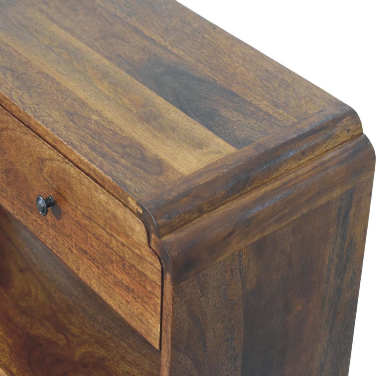 Stół z litego drewna mango – kasztanowy, 90 cm — model IN4219 - Image 4