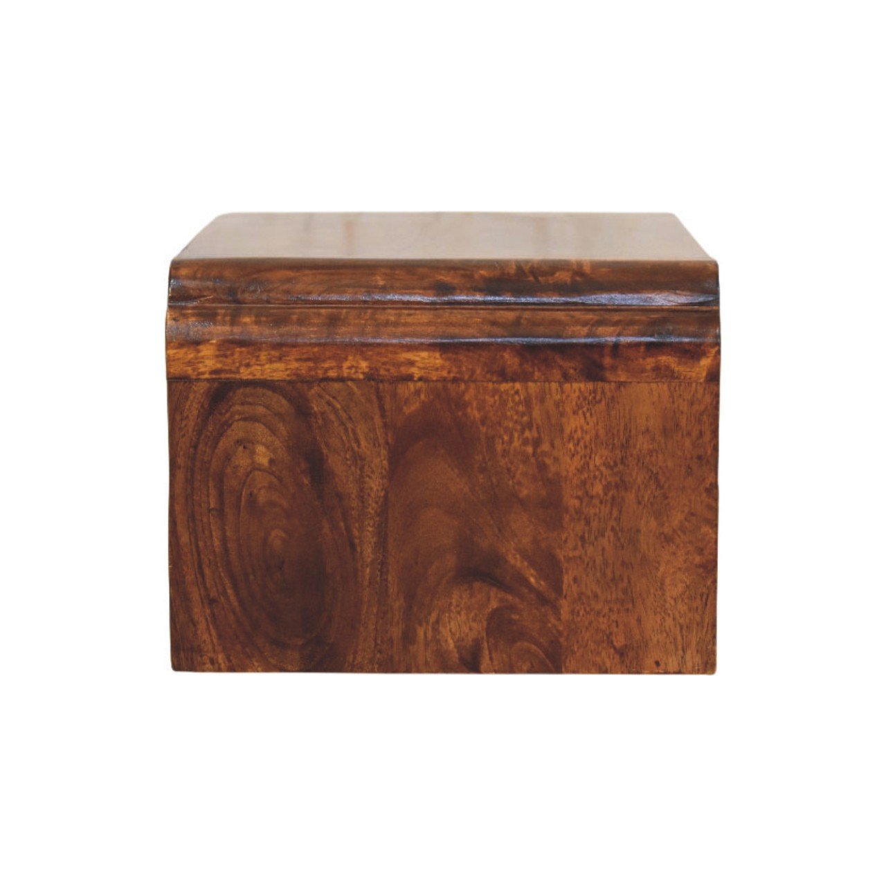 Szafka nocna z litego drewna mango – kasztanowa, 45 cm — model IN4221 - Image 7