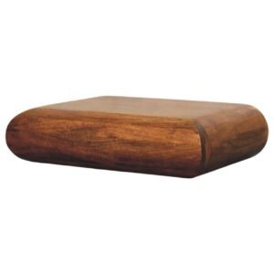 Szafka nocna z litego drewna mango – naturalna, 45 cm — model IN4222