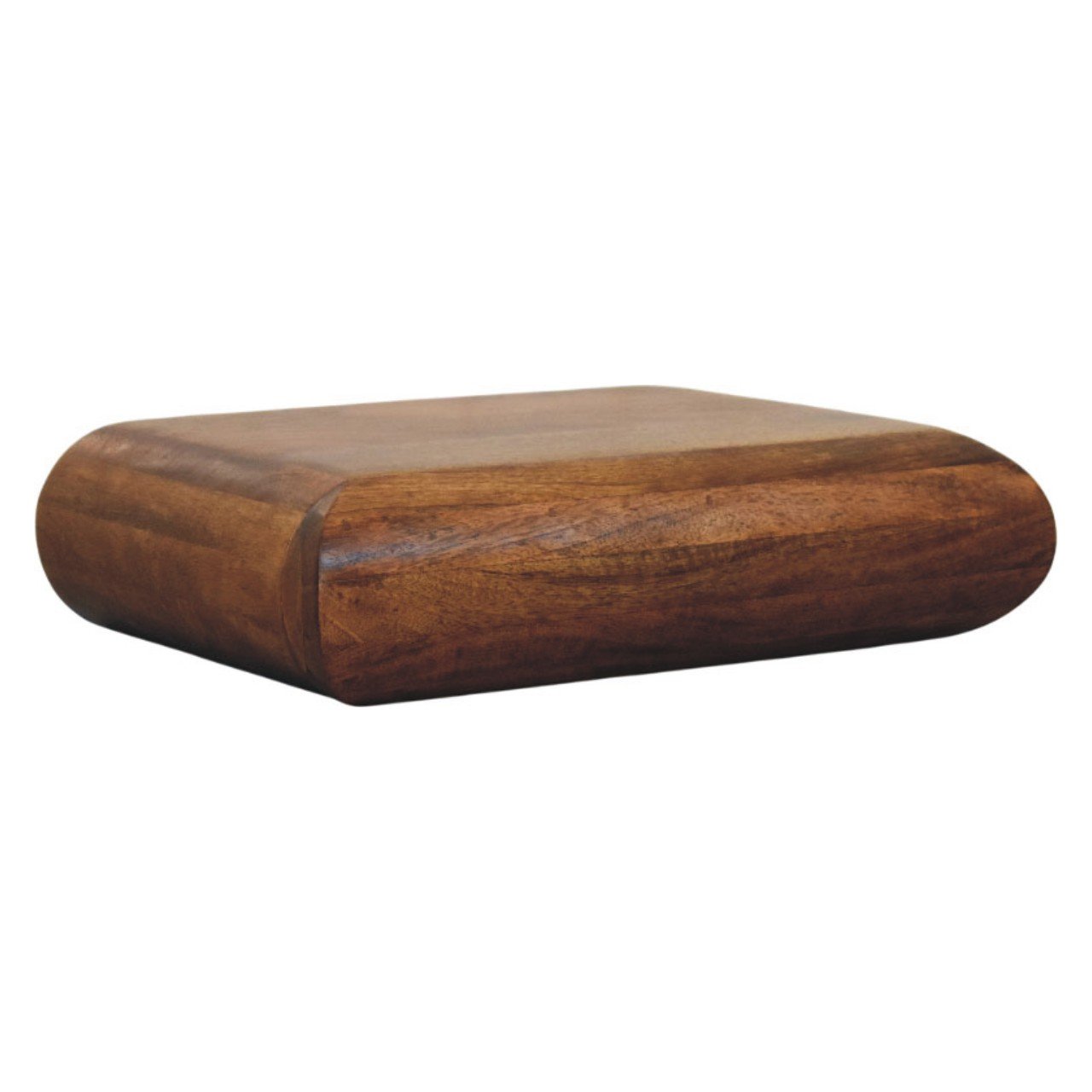 Szafka nocna z litego drewna mango – naturalna, 45 cm — model IN4222 - obrazek 2
