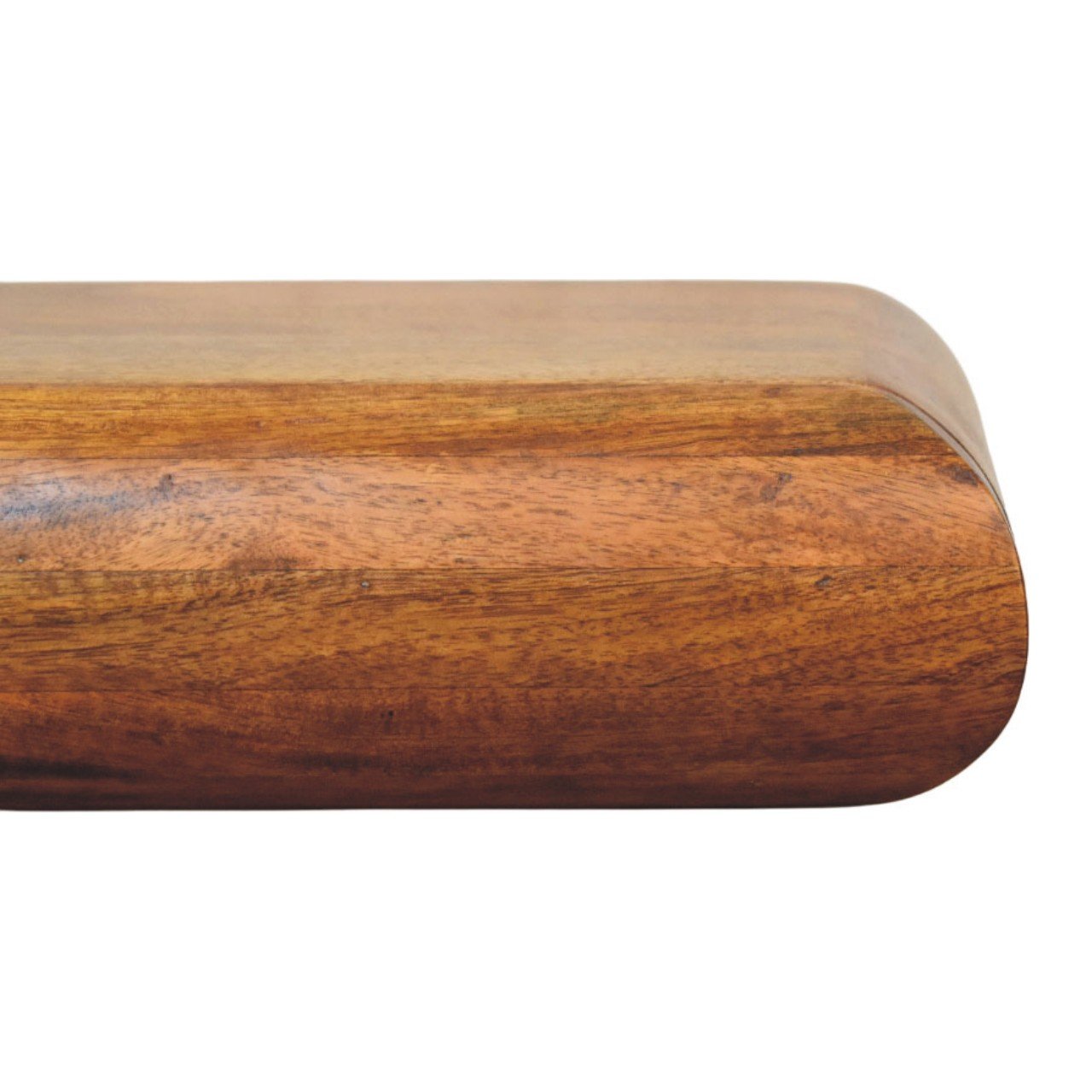 Szafka nocna z litego drewna mango – naturalna, 45 cm — model IN4222 - obrazek 3