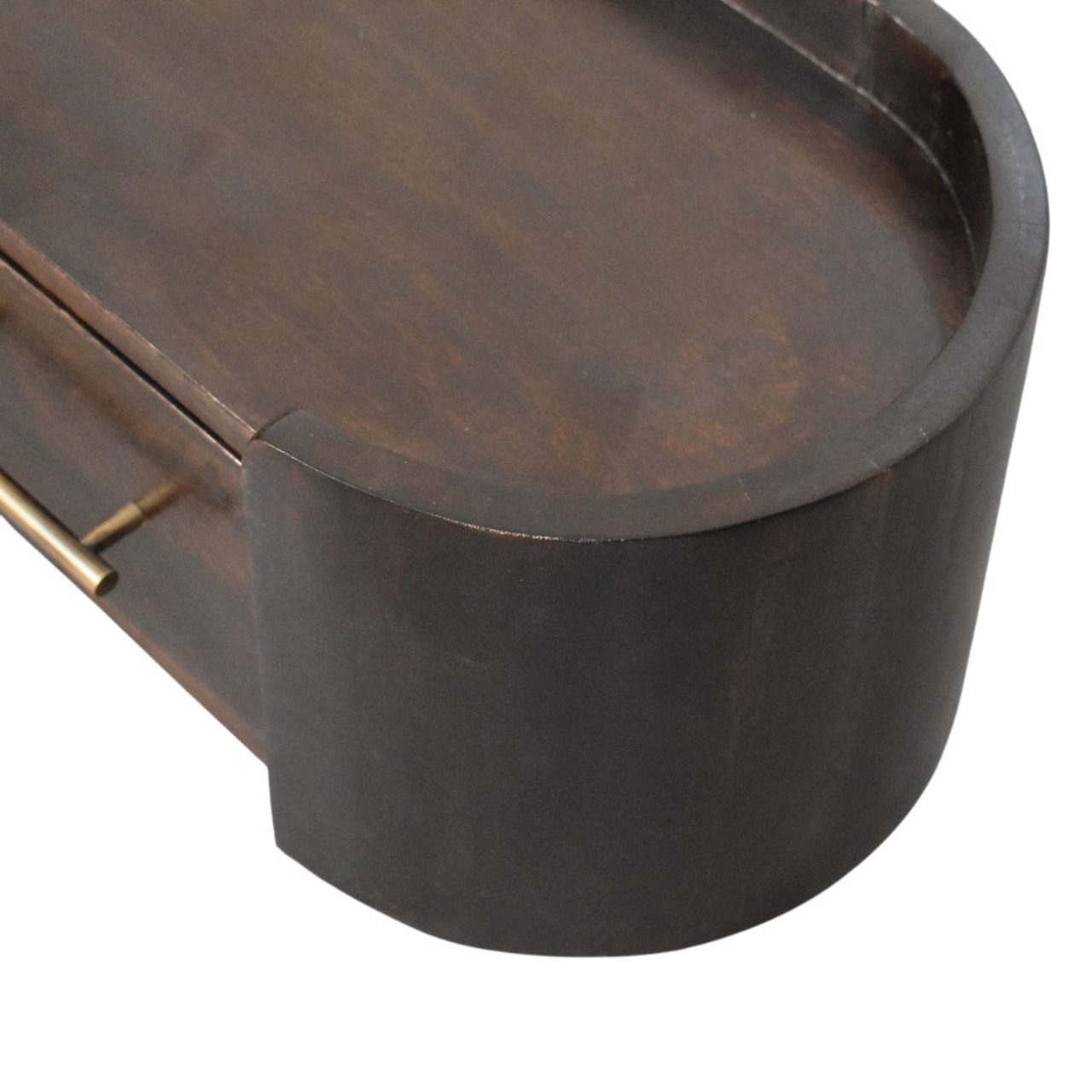 Szafka nocna z litego drewna mango – naturalna, 50 cm — model IN4230 - obrazek 4