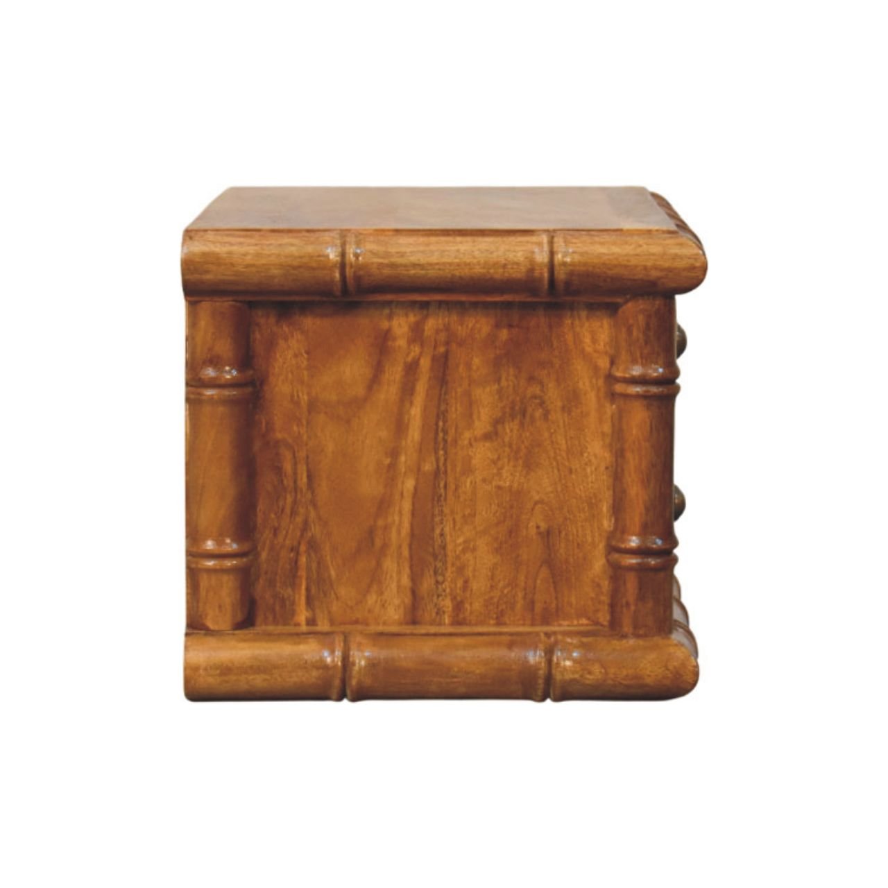 Szafka nocna z litego drewna mango – naturalna, 44 cm — model IN4326 - obrazek 7