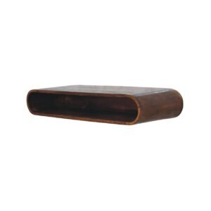 Konsola z litego drewna mango – kasztanowa, 90 cm — model IN4336