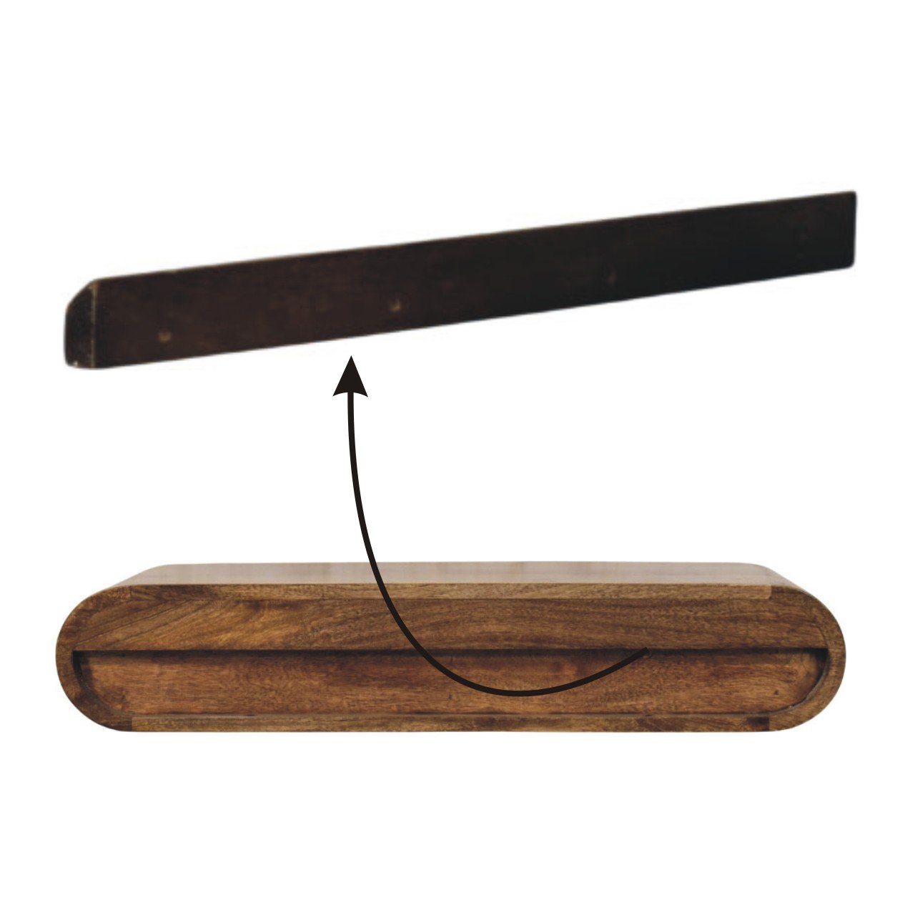 Konsola z litego drewna mango – 80 cm — model IN4345 - obrazek 6