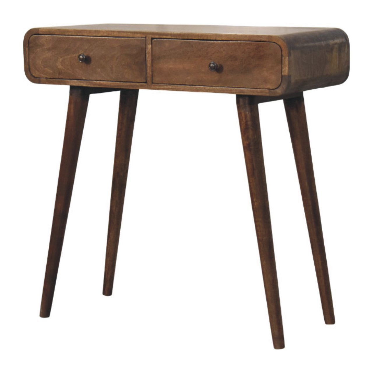 Stół z litego drewna mango – naturalny, 80 cm — model IN4348