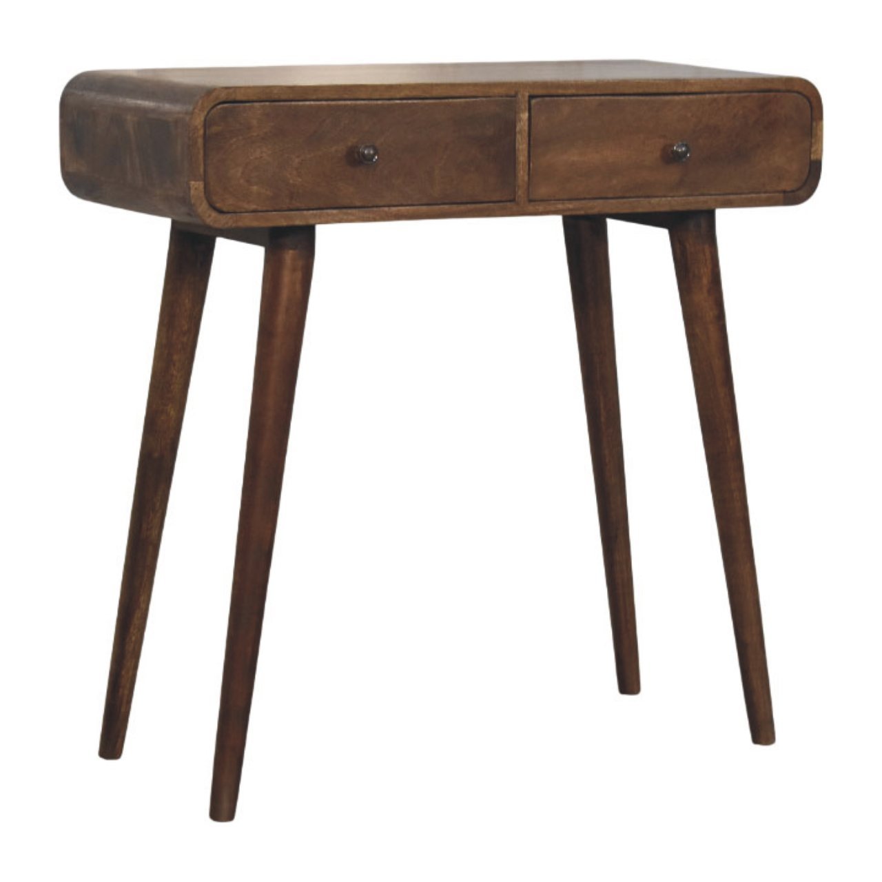 Stół z litego drewna mango – naturalny, 80 cm — model IN4348 - obrazek 2