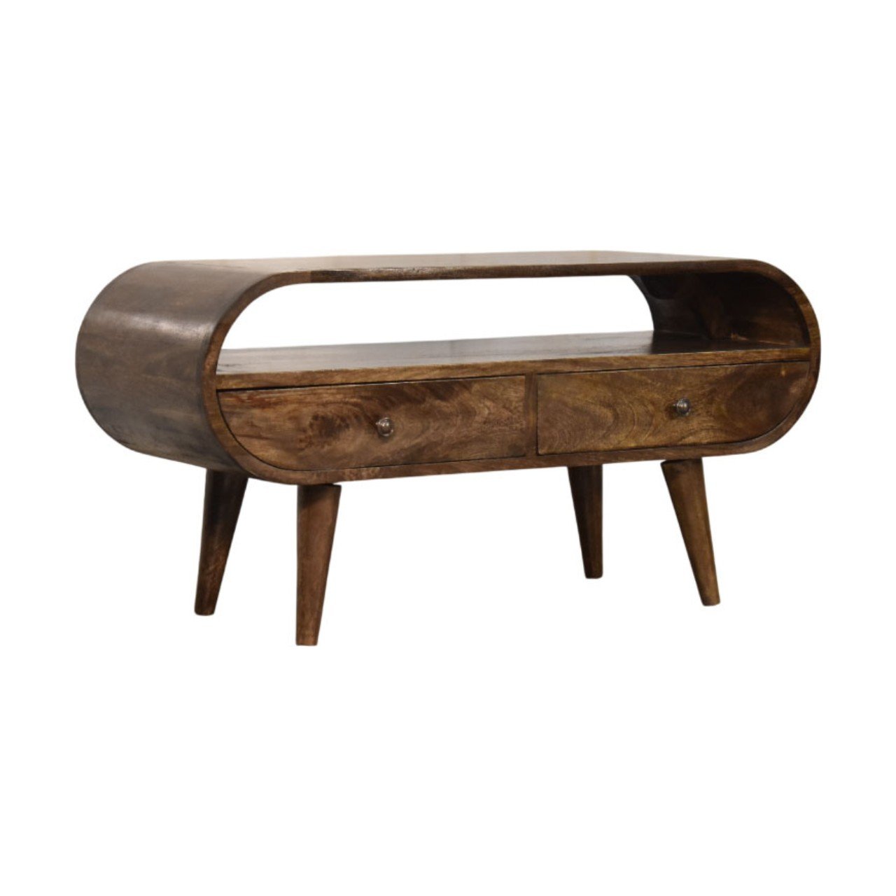 Szafka RTV z litego drewna mango – 90 cm — model IN4349 - Image 2