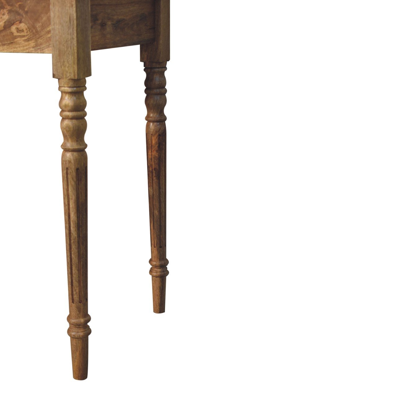 Biurko z litego drewna mango – dębowe, 80 cm — model IN4351 - obrazek 6