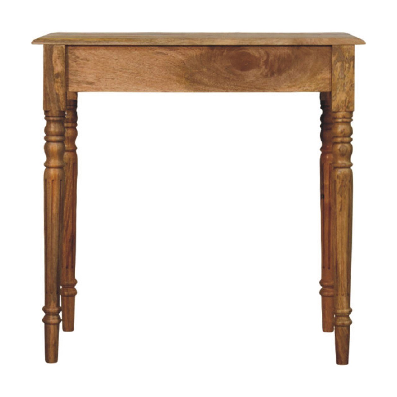 Biurko z litego drewna mango – dębowe, 80 cm — model IN4351 - obrazek 8