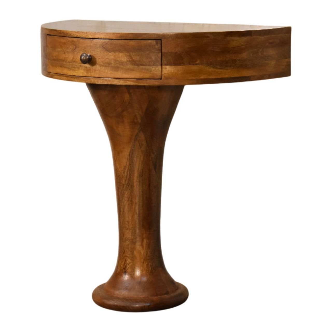 Stół z litego drewna mango – naturalny, 80 cm — model IN4357