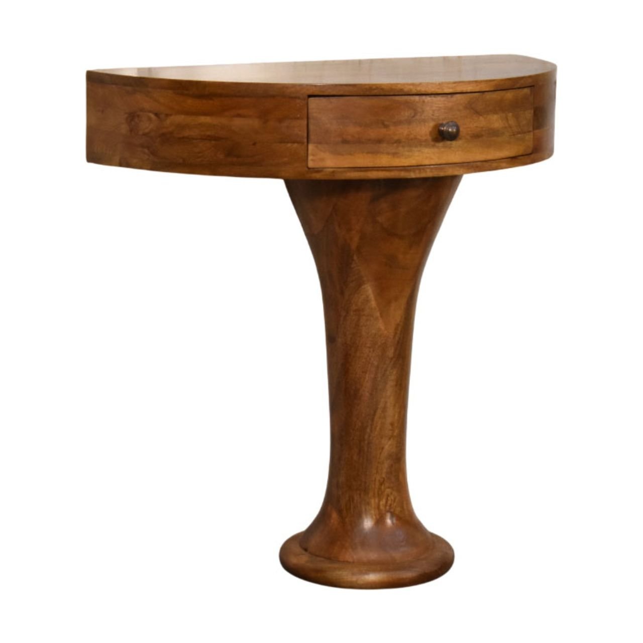 Stół z litego drewna mango – naturalny, 80 cm — model IN4357 - obrazek 2