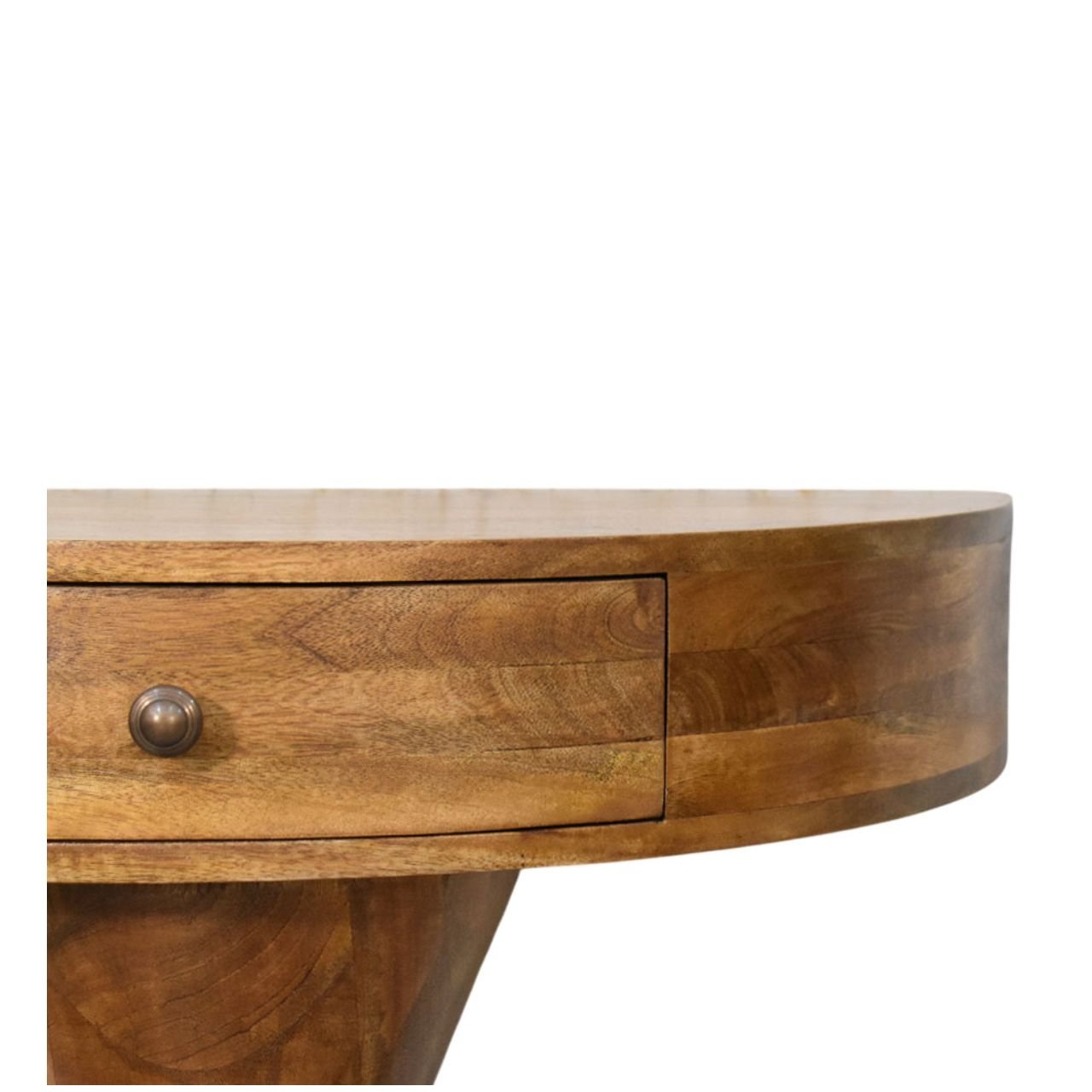 Stół z litego drewna mango – naturalny, 80 cm — model IN4357 - obrazek 3