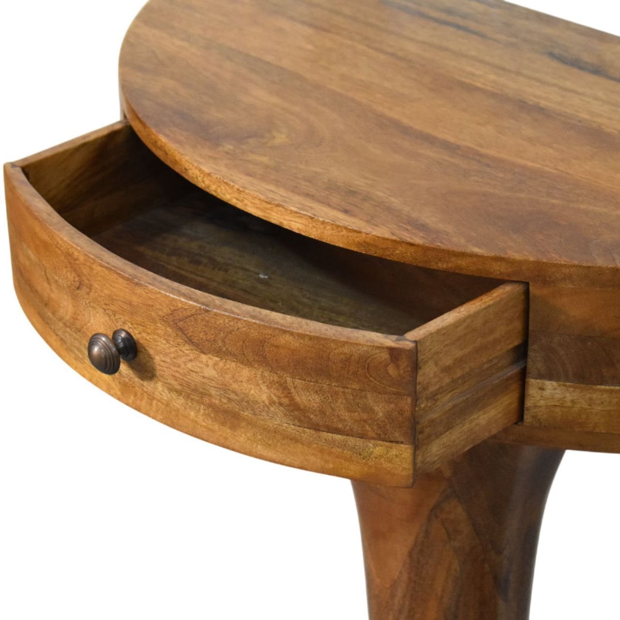 Stół z litego drewna mango – naturalny, 80 cm — model IN4357 - obrazek 5