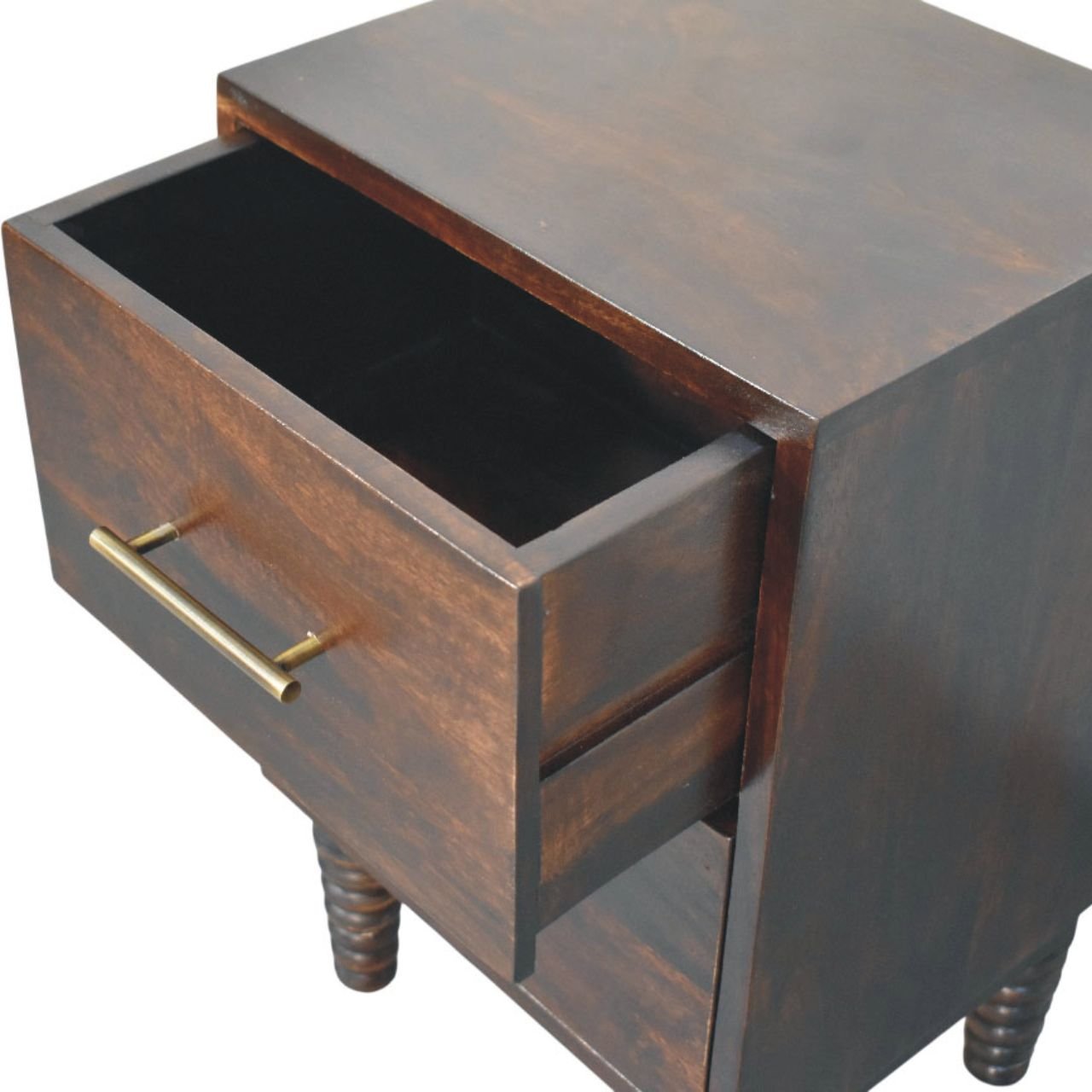 Szafka nocna Artisan IN4359 – lite drewno mango, wykończenie naturalne - Image 5