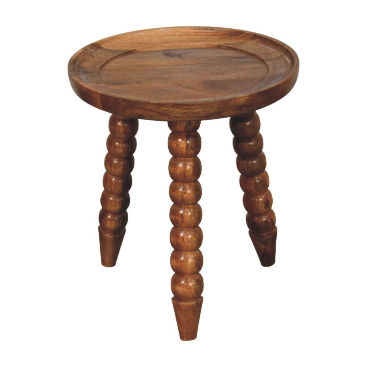 Stolik kawowy Artisan IN4363 – lite drewno mango, wykończenie naturalne