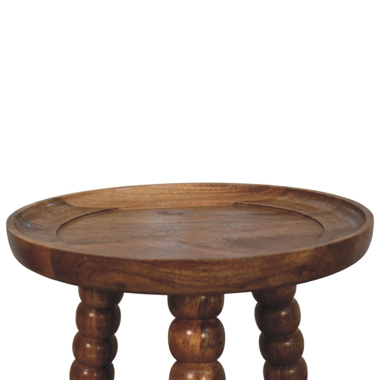 Stolik kawowy Artisan IN4363 – lite drewno mango, wykończenie naturalne - obrazek 2