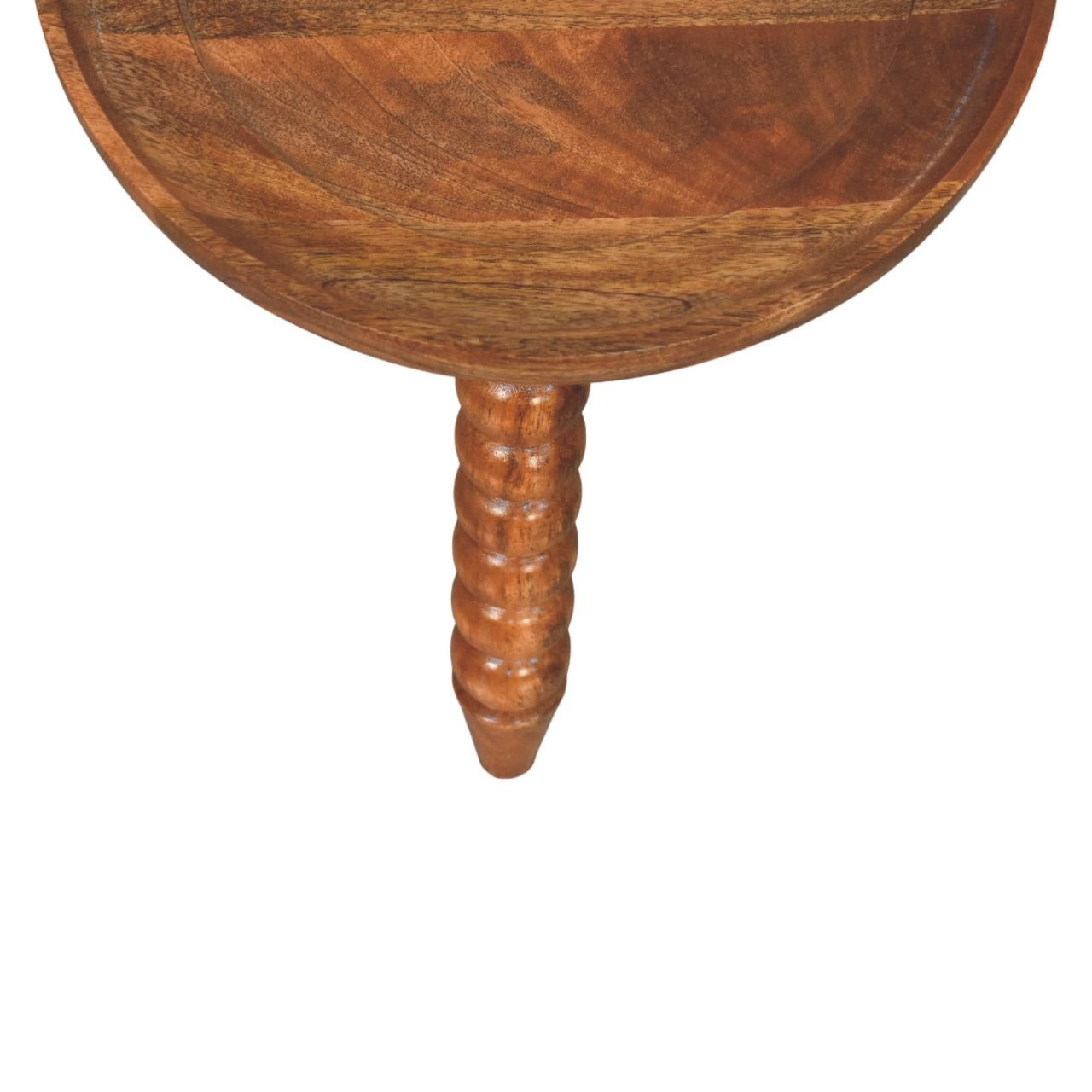 Stolik kawowy Artisan IN4363 – lite drewno mango, wykończenie naturalne - obrazek 3
