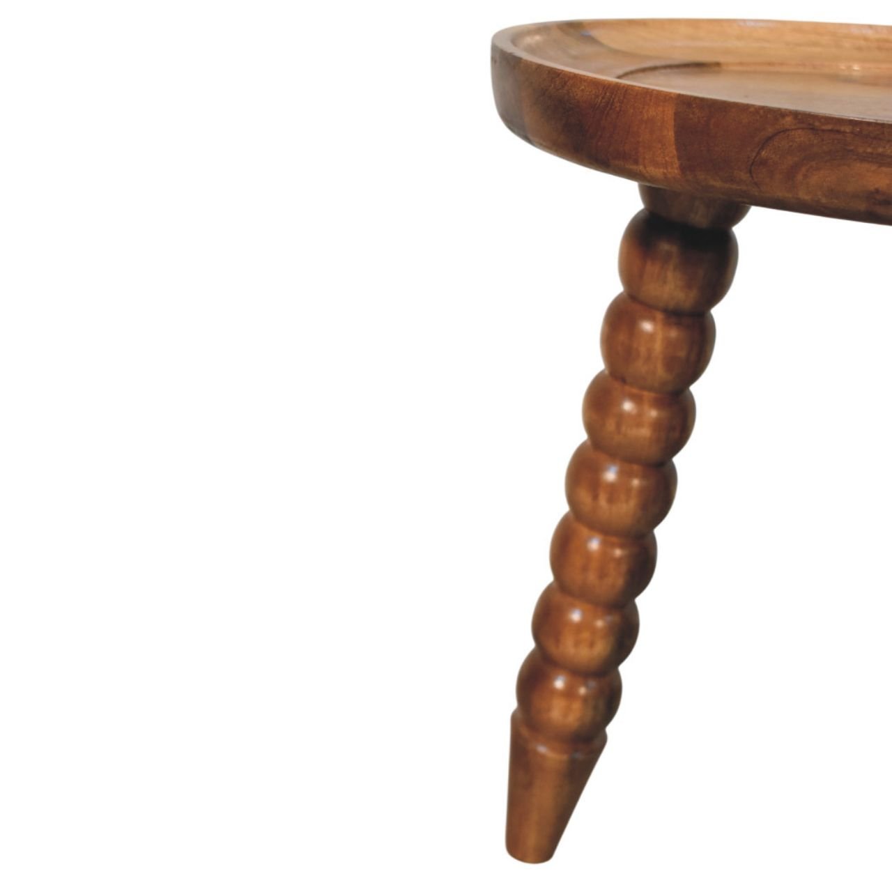 Stolik kawowy Artisan IN4363 – lite drewno mango, wykończenie naturalne - obrazek 4