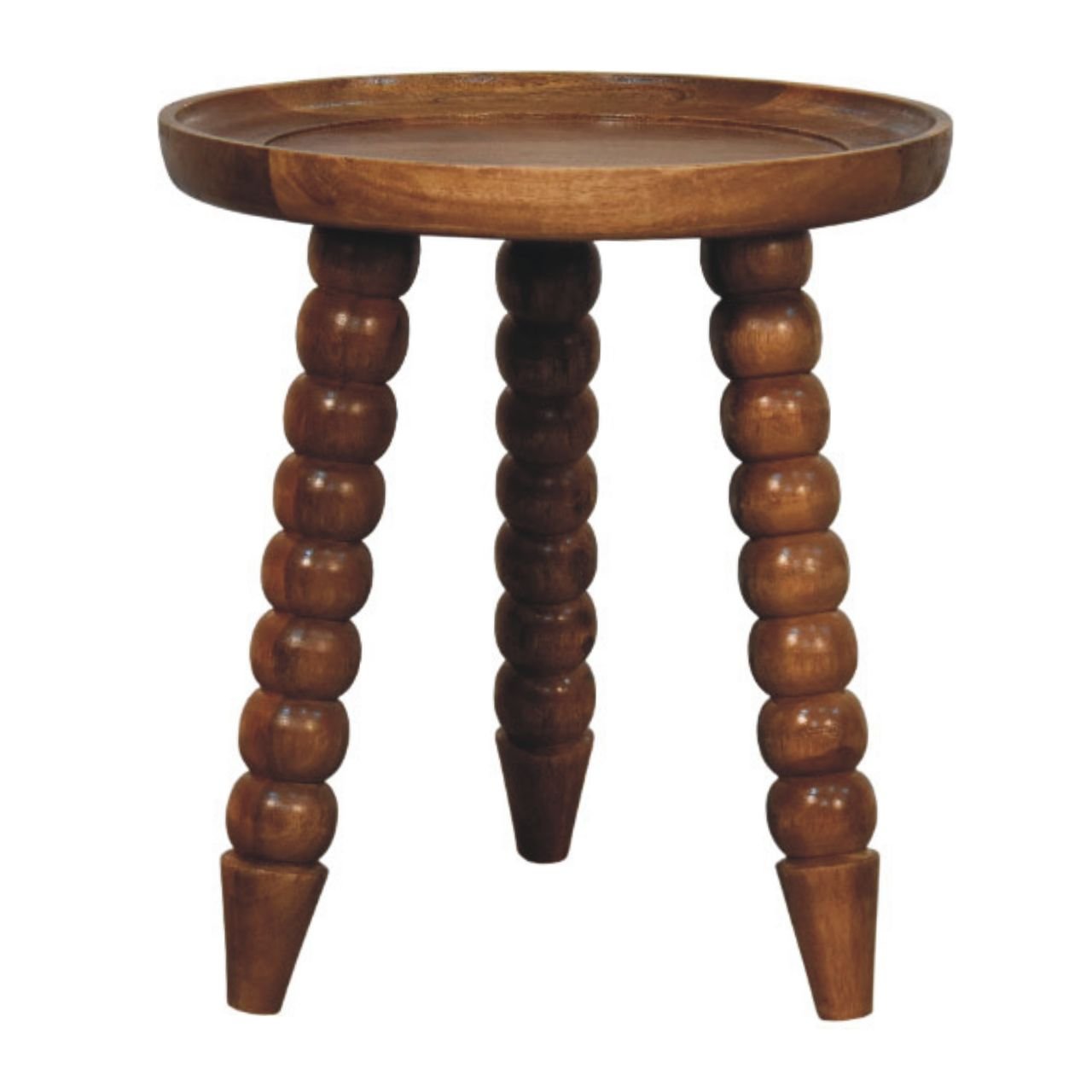 Stolik kawowy Artisan IN4363 – lite drewno mango, wykończenie naturalne - obrazek 6