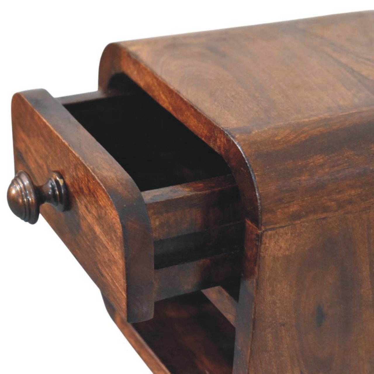Szafka nocna Artisan IN4370 – lite drewno mango, wykończenie orzechowe - Image 5